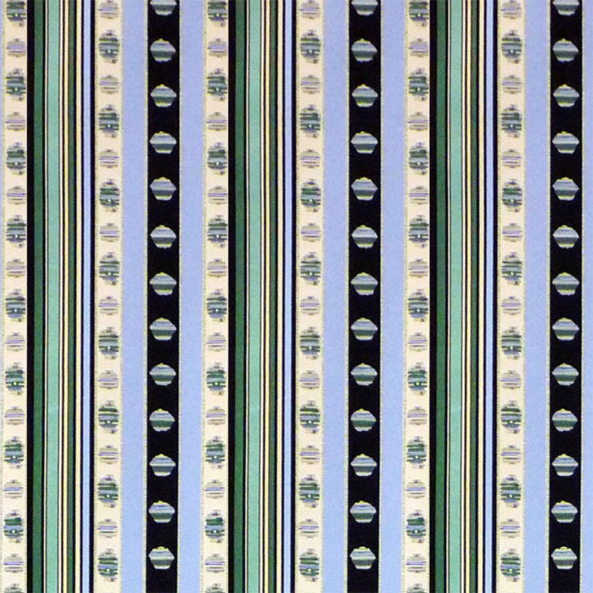 Rayure Moire Fabric by Brunschwig & Fils in Vert