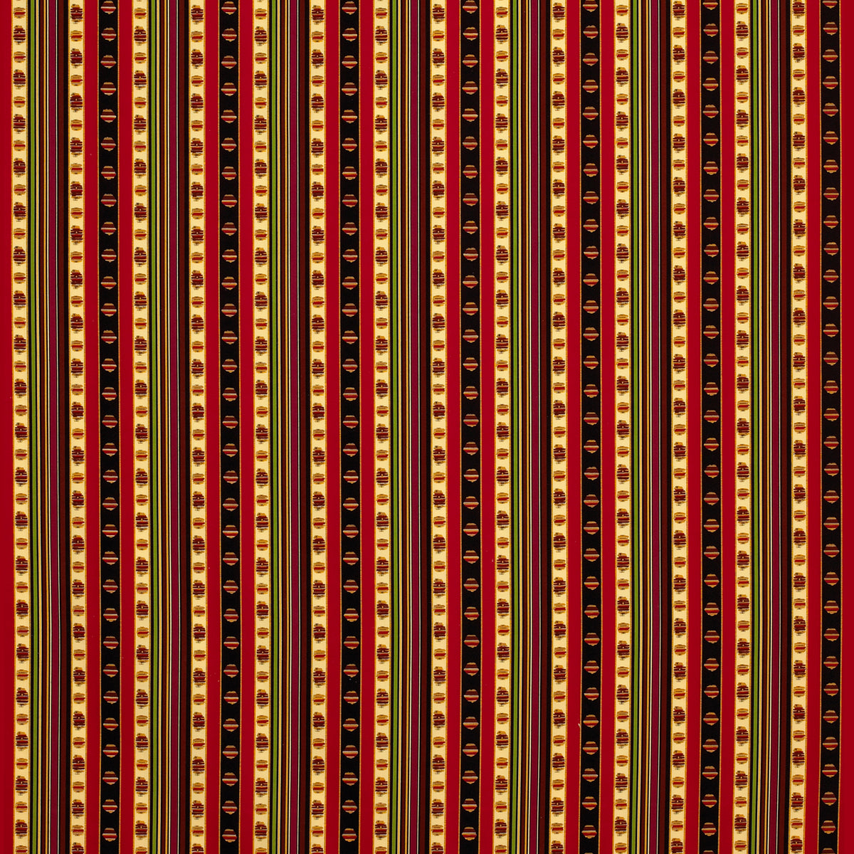 Rayure Percale Fabric by Brunschwig & Fils in Rouge