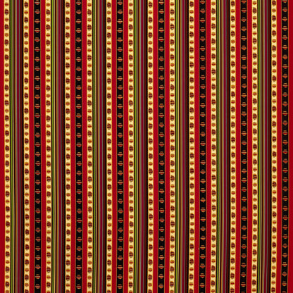 Rayure Percale Fabric by Brunschwig & Fils in Rouge