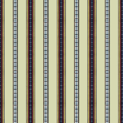 Rayure Broderie Fabric by Brunschwig & Fils in Beige