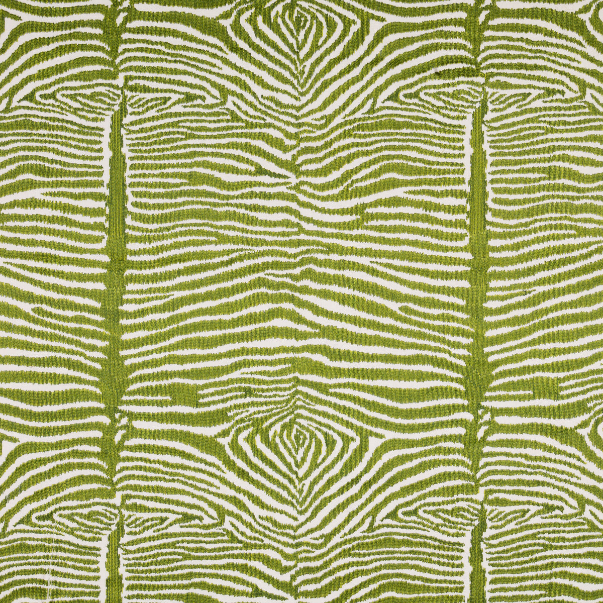 Le Zebre Emb Fabric by Brunschwig & Fils in Leaf