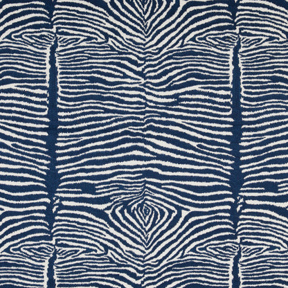 Le Zebre Emb Fabric by Brunschwig & Fils in Navy