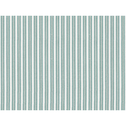 Chamas Stripe Fabric by Brunschwig & Fils in Teal