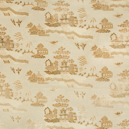 La Pagode Velvet Fabric by Brunschwig & Fils in Sand