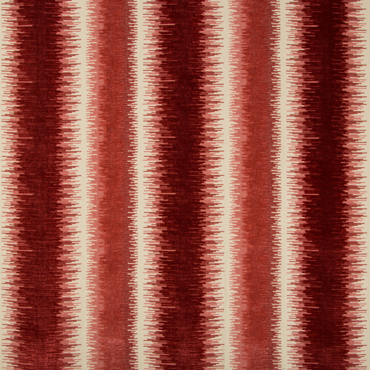 Bromo Velvet Fabric by Brunschwig & Fils in Red