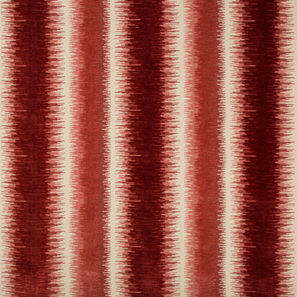 Bromo Velvet Fabric by Brunschwig & Fils in Red