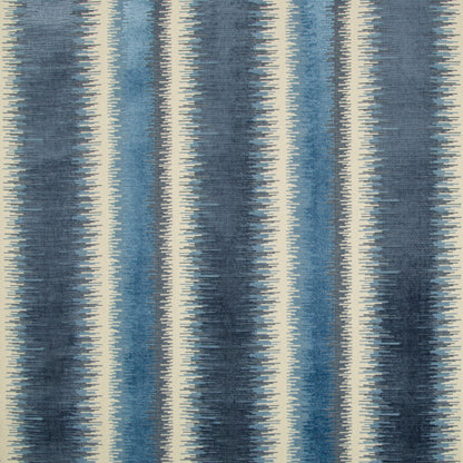Bromo Velvet Fabric by Brunschwig & Fils in Blue