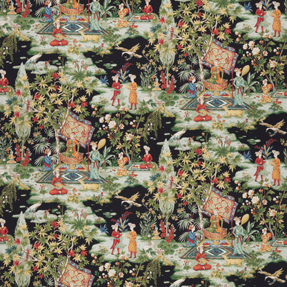 Lodi Garden Print Fabric by Brunschwig & Fils in Onyx