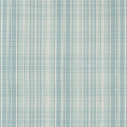 Guernsey Check Fabric by Brunschwig & Fils in Aqua