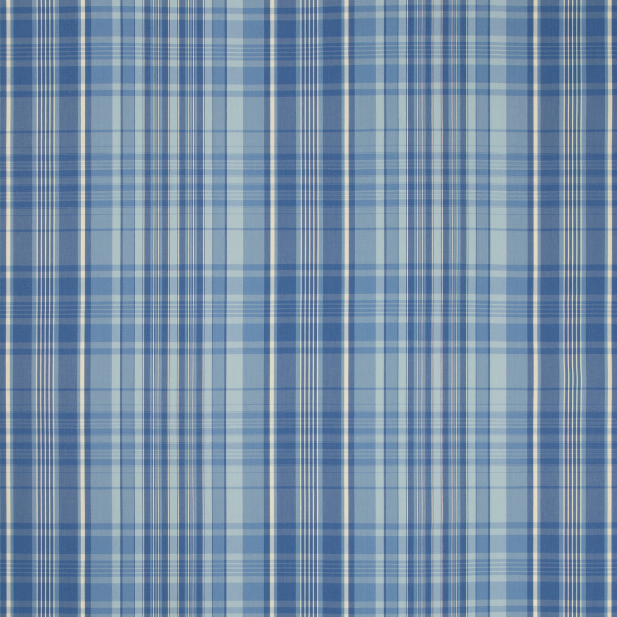 Guernsey Check Fabric by Brunschwig & Fils in Blue