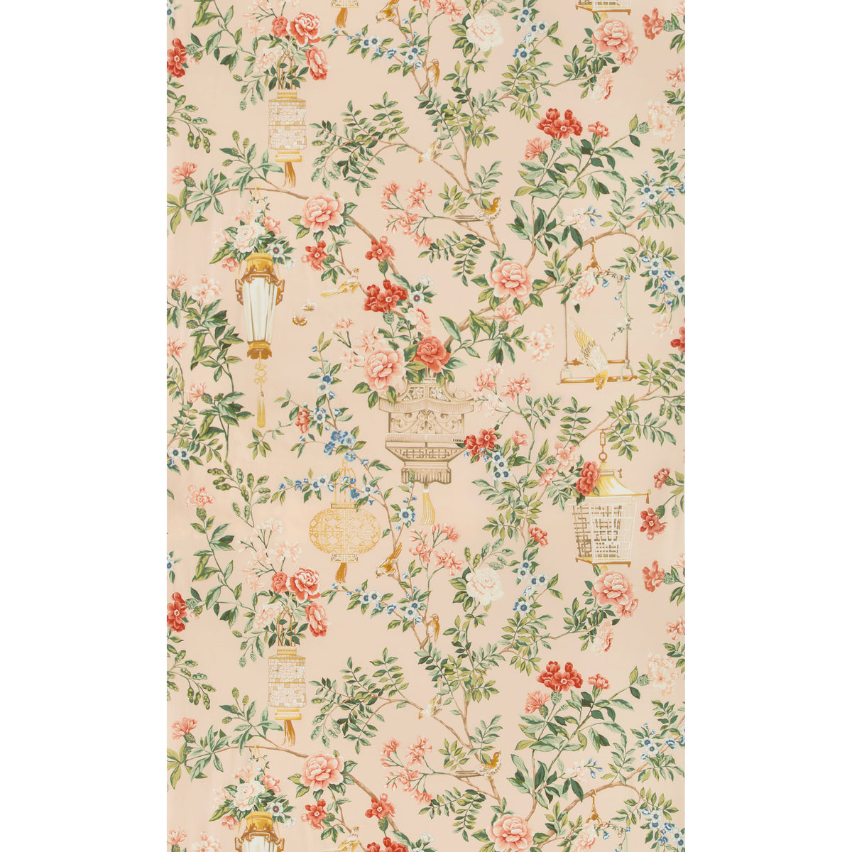 Jardin Fleuri Print Fabric by Brunschwig & Fils in Petal