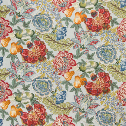Karabali Print Fabric by Brunschwig & Fils in Aqua