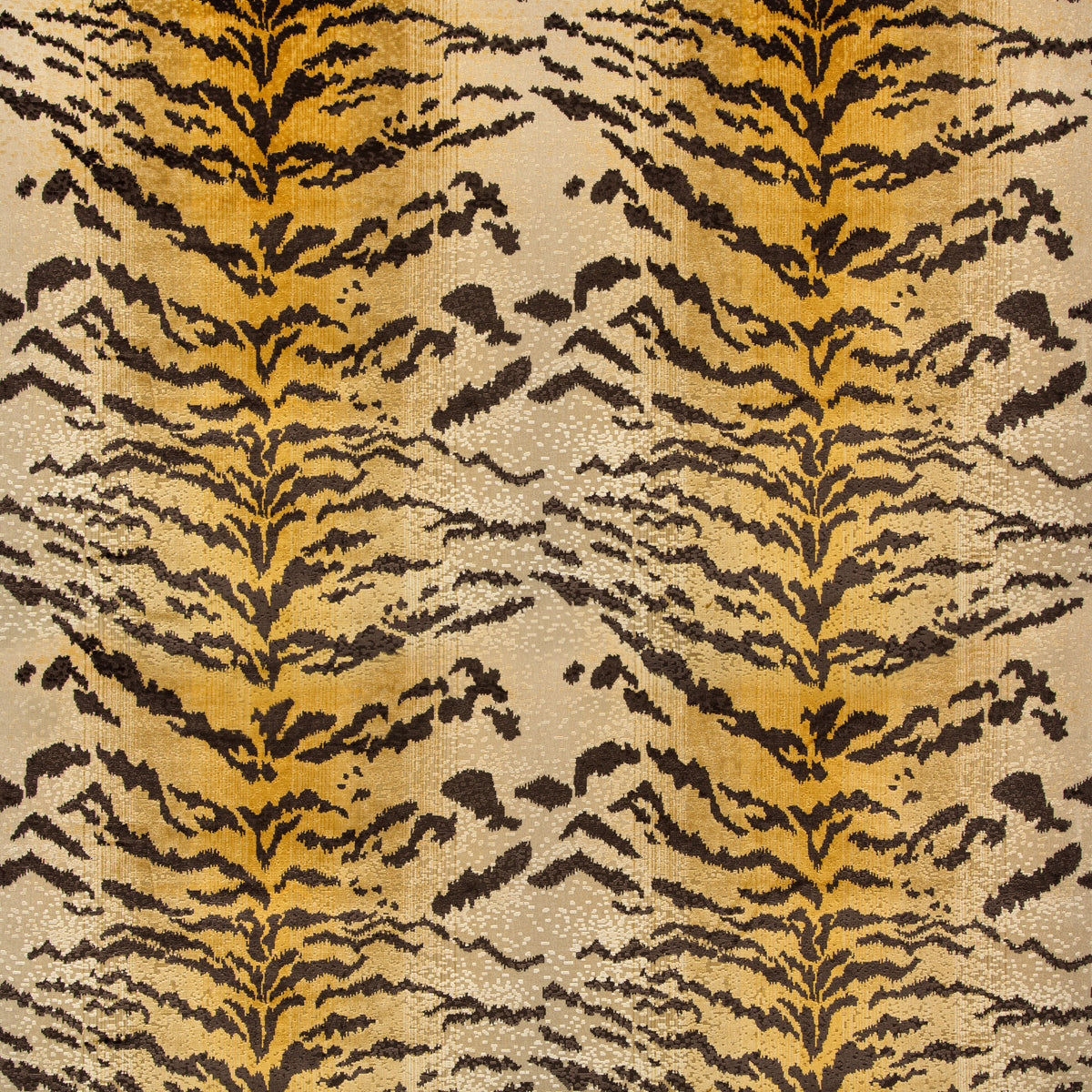 Le Tigre Velvet Fabric by Brunschwig & Fils in Cognac