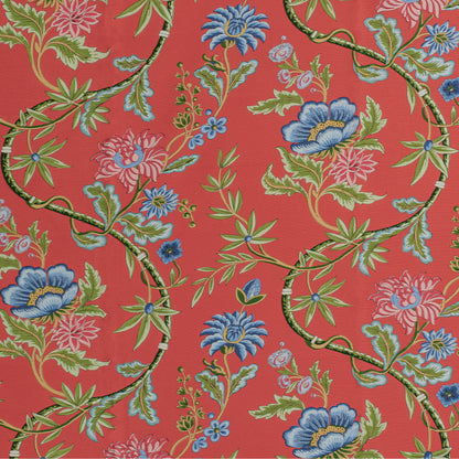 Veronique Print Fabric by Brunschwig & Fils in Red