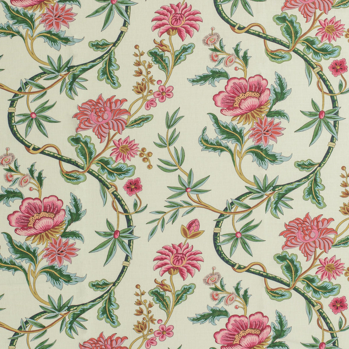 Veronique Print Fabric by Brunschwig & Fils in Jewel