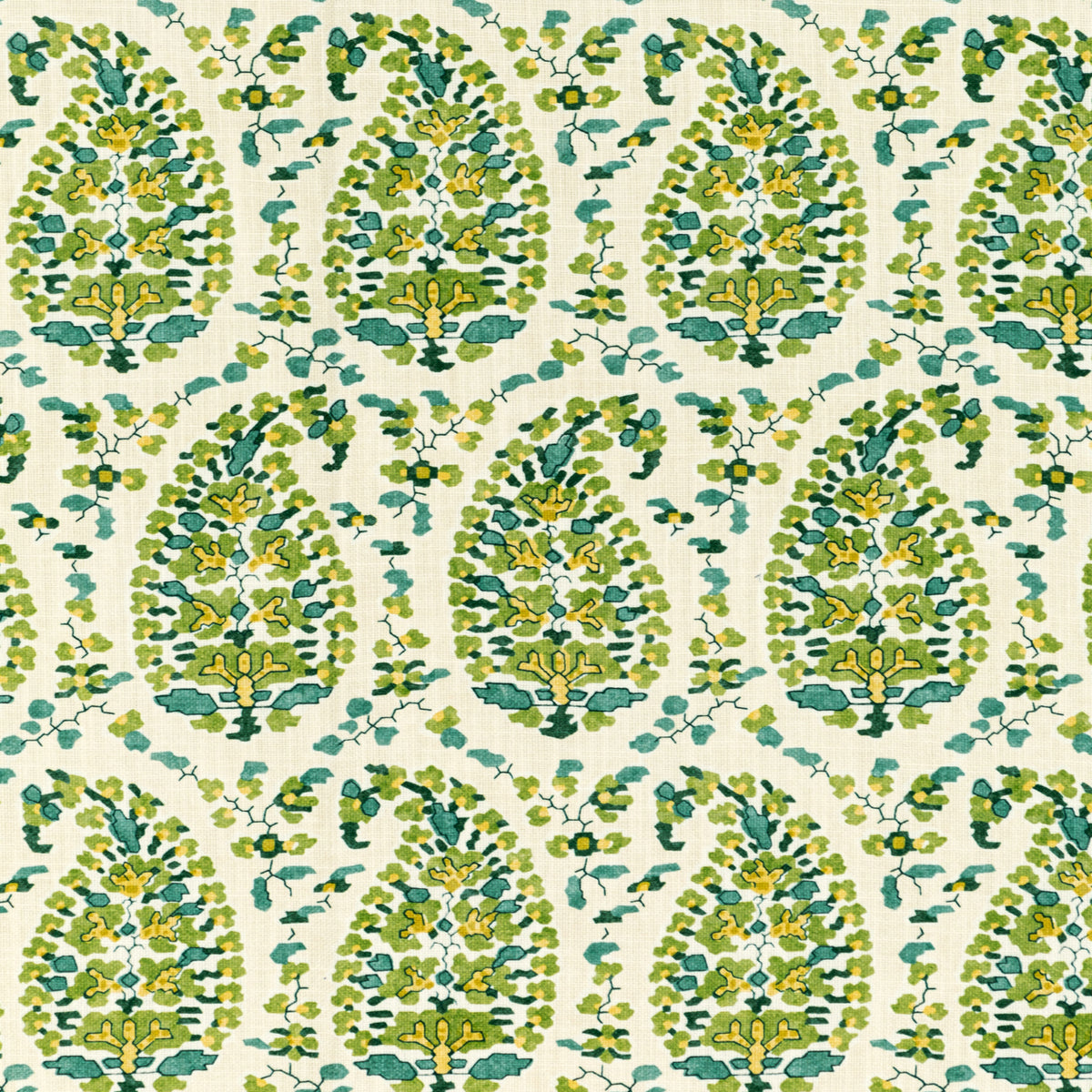 Rougier Print Fabric by Brunschwig & Fils in Green