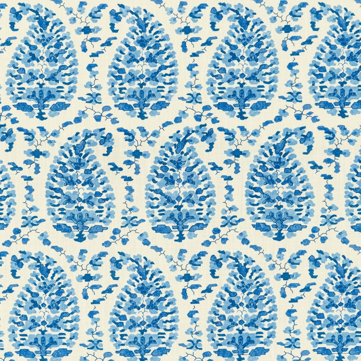 Rougier Print Fabric by Brunschwig & Fils in Blue