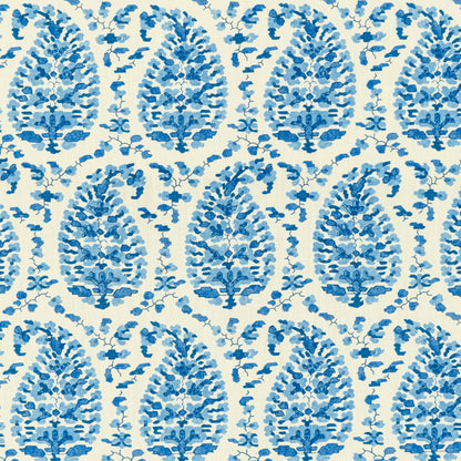 Rougier Print Fabric by Brunschwig & Fils in Blue