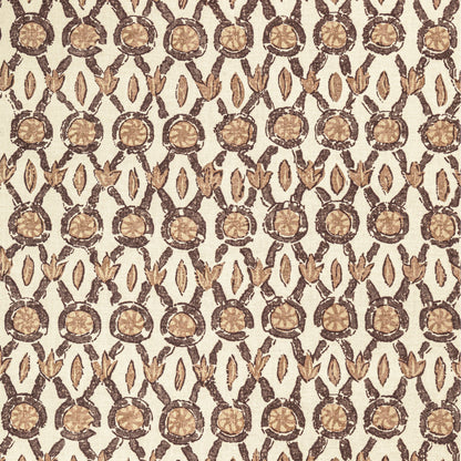 Galon Print Fabric by Brunschwig & Fils in Mocha