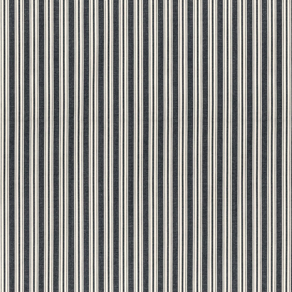 Selune Stripe Fabric by Brunschwig & Fils in Noir