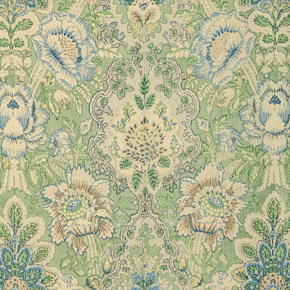 Carvallo Print Fabric by Brunschwig & Fils in Celery