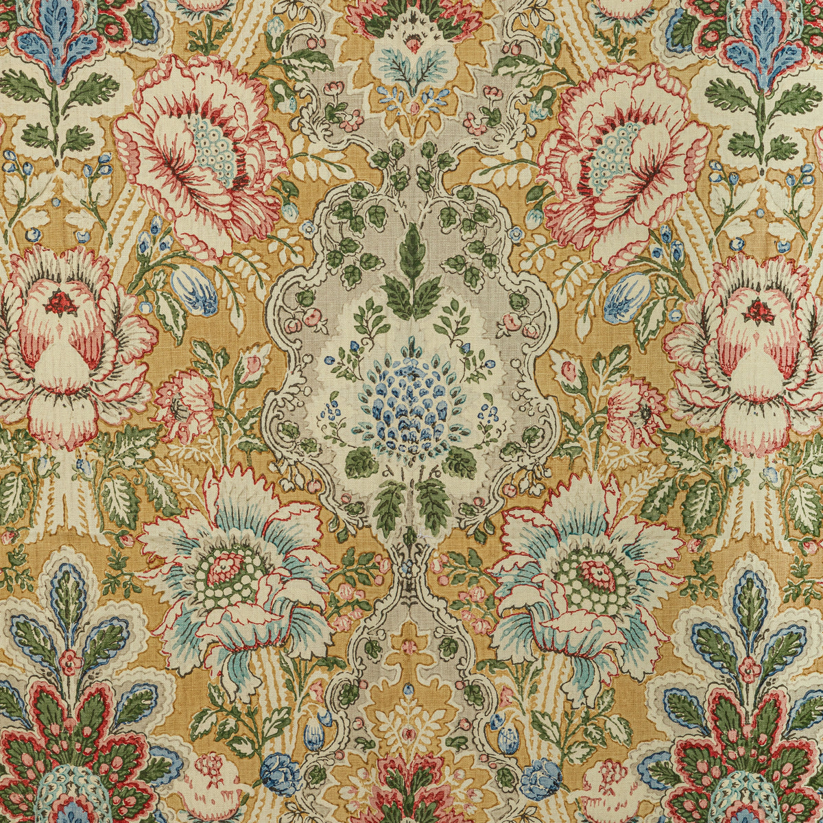 Carvallo Print Fabric by Brunschwig & Fils in Canary