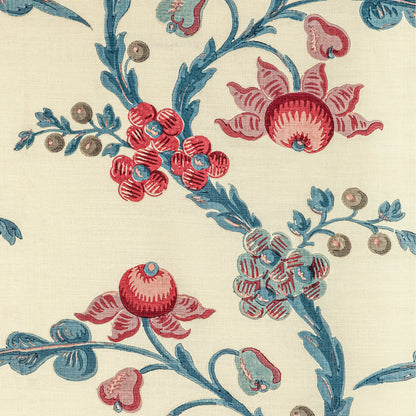 Le Brun Print Fabric by Brunschwig & Fils in Raspberry