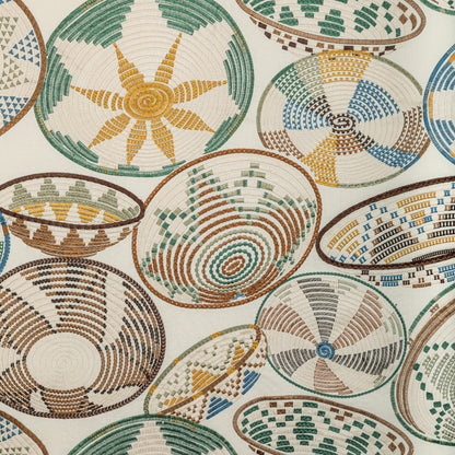 Bendi Emb Fabric by Brunschwig & Fils in Rattan