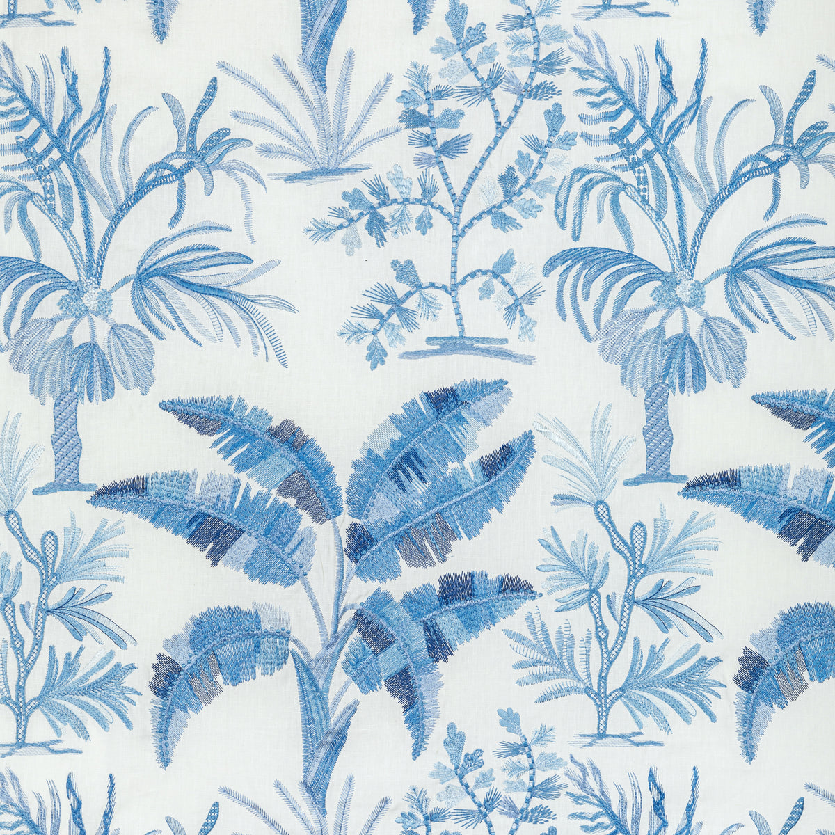 Martil Emb Fabric by Brunschwig & Fils in Blue