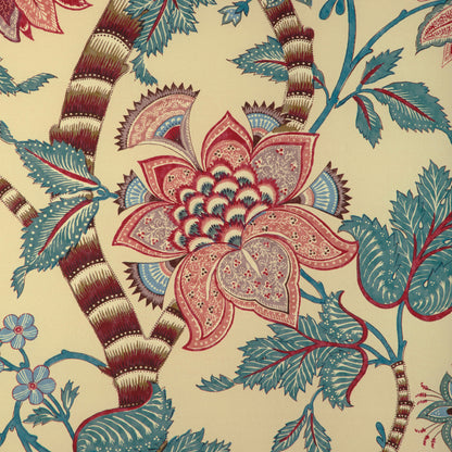 Cadenet Print Fabric by Brunschwig & Fils in Beige/Teal