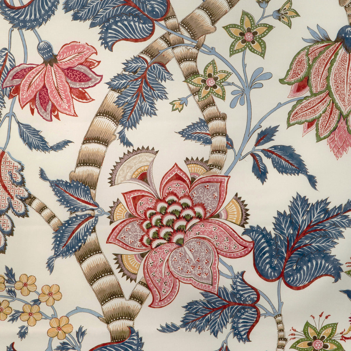 Cadenet Print Fabric by Brunschwig & Fils in Red/Blue