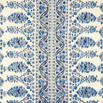 Visan Print Fabric by Brunschwig & Fils in Navy/Sky