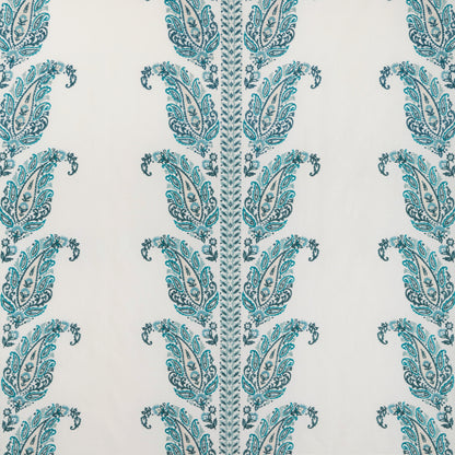 Yara Paisley Emb Fabric by Brunschwig & Fils in Lagoon