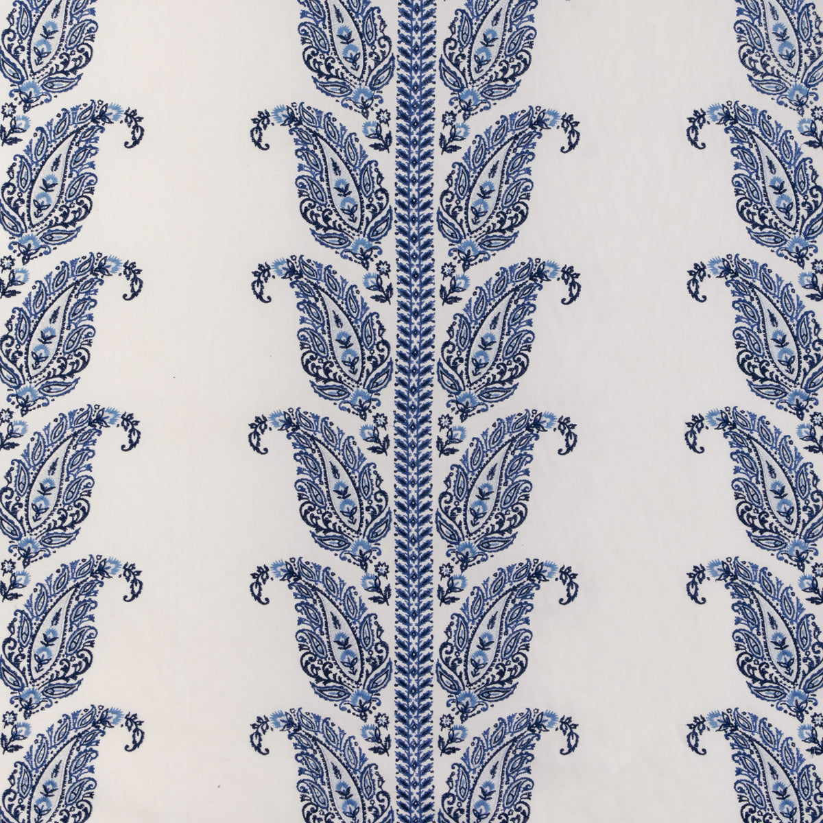 Yara Paisley Emb Fabric by Brunschwig & Fils in Blue