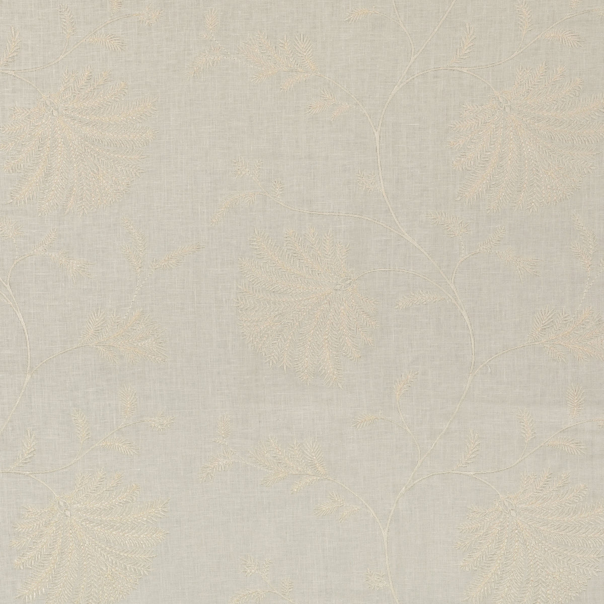 Maelle Emb Fabric by Brunschwig & Fils in Ivory