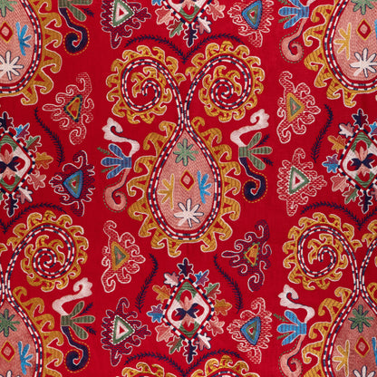 Lavali Emb Fabric by Brunschwig & Fils in Red/Gold