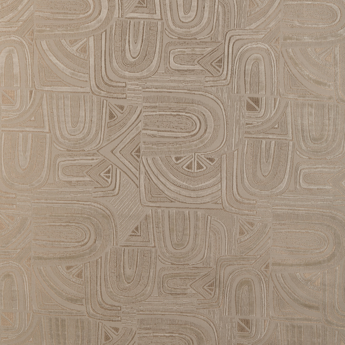 Timbre Velvet Fabric by Brunschwig & Fils in Beige