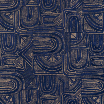 Timbre Velvet Fabric by Brunschwig & Fils in Lapis