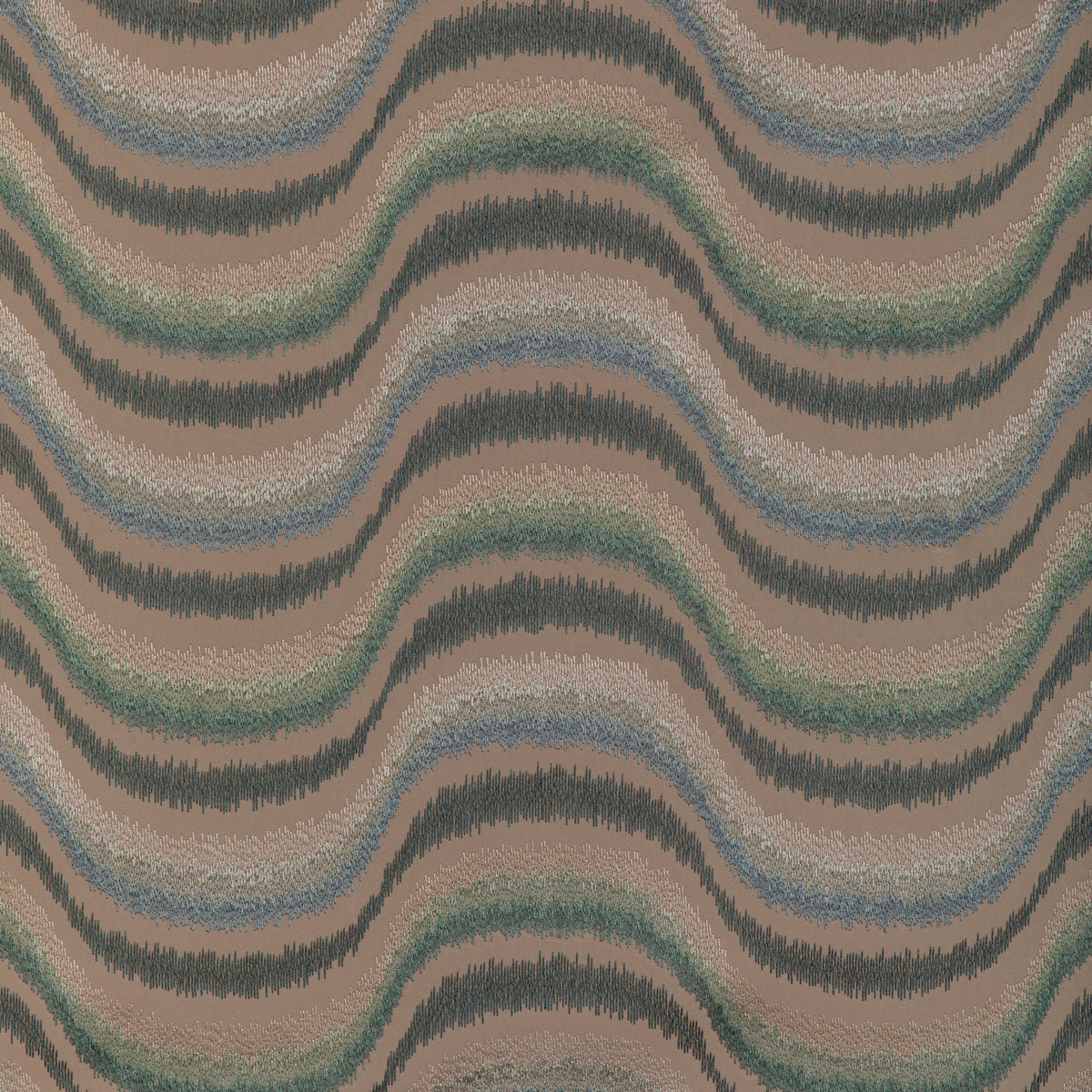 Du Son Emb Fabric by Brunschwig & Fils in Aquamarine