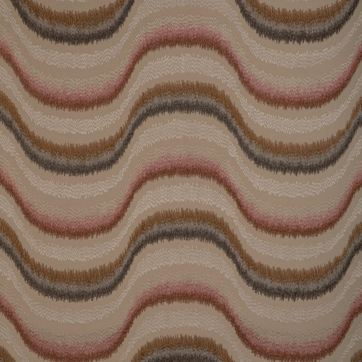 Du Son Emb Fabric by Brunschwig & Fils in Granite