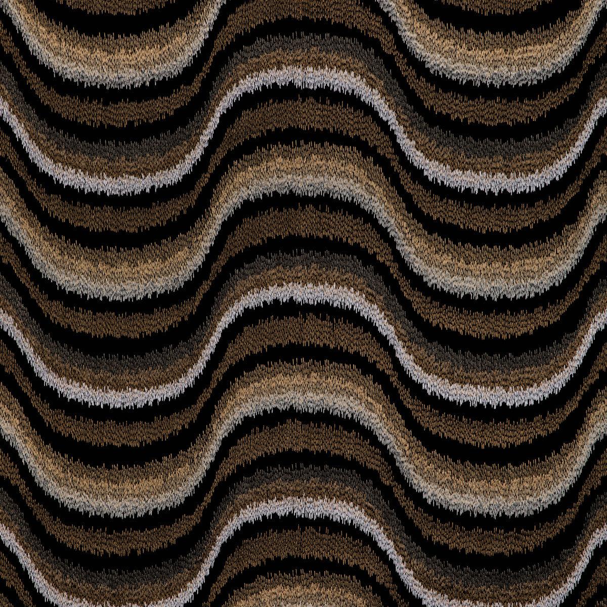 Du Son Emb Fabric by Brunschwig & Fils in Onyx