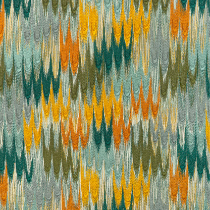 Duval Emb Fabric by Brunschwig & Fils in Teal/Topaz