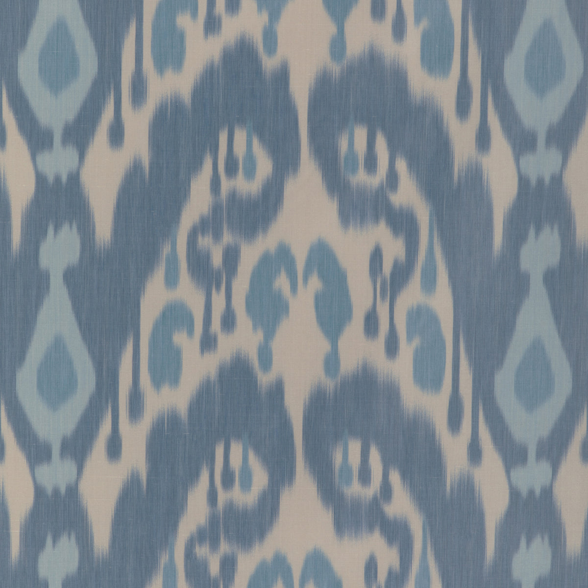 Bukara Warp Print Fabric by Brunschwig & Fils in Blue