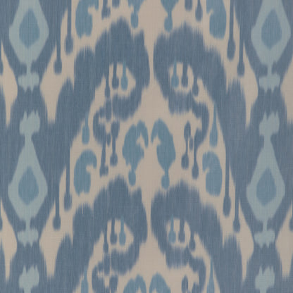 Bukara Warp Print Fabric by Brunschwig & Fils in Blue