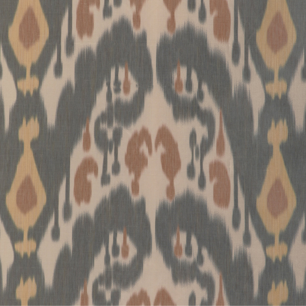 Bukara Warp Print Fabric by Brunschwig & Fils in Ebony