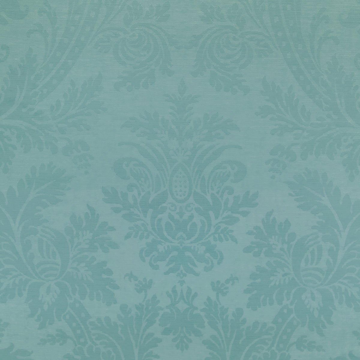 Arnaud Damask Fabric by Brunschwig & Fils in Aqua