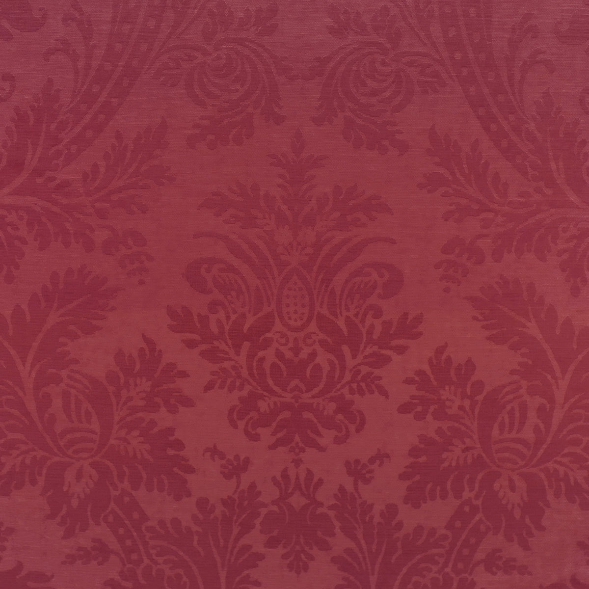Arnaud Damask Fabric by Brunschwig & Fils in Red