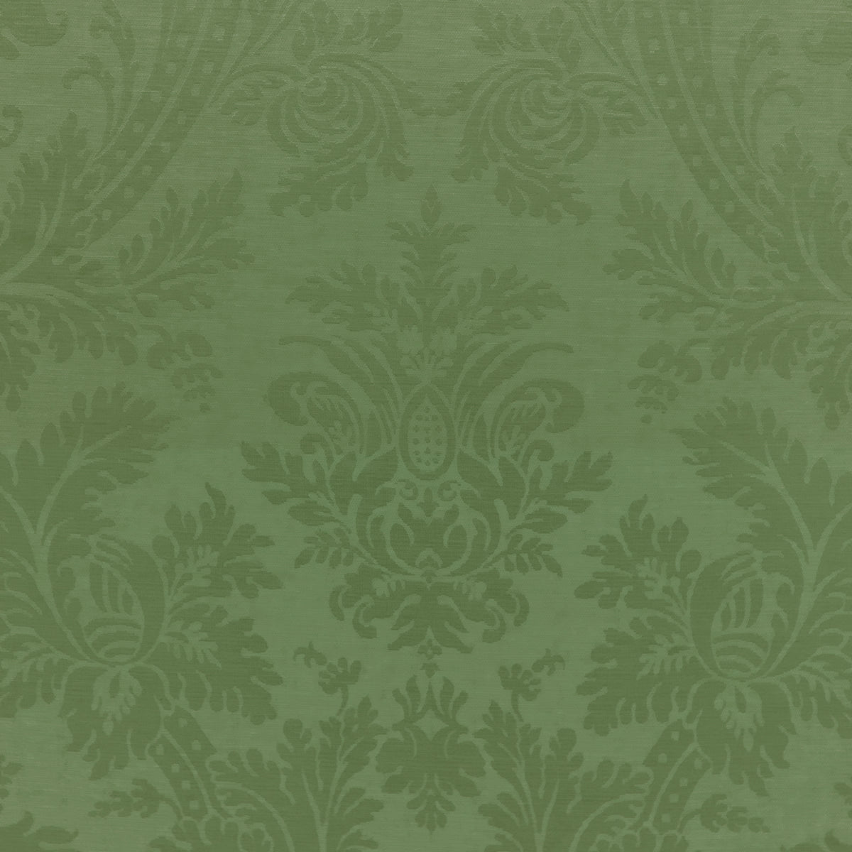 Arnaud Damask Fabric by Brunschwig & Fils in Leaf