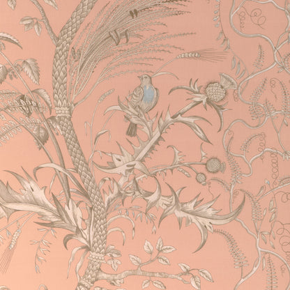 Bird And Thistle Ii Fabric by Brunschwig & Fils in Peach