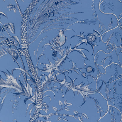 Bird And Thistle Ii Fabric by Brunschwig & Fils in Blue